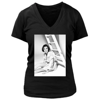 Sienna Miller Women's Deep V-Neck TShirt