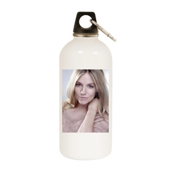 Sienna Miller White Water Bottle With Carabiner