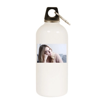 Sienna Miller White Water Bottle With Carabiner