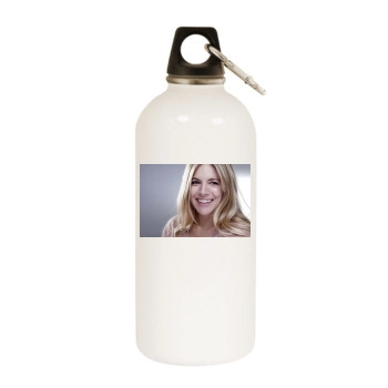 Sienna Miller White Water Bottle With Carabiner