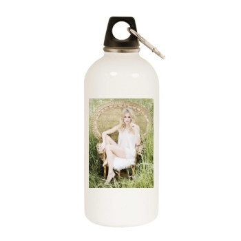 Sienna Miller White Water Bottle With Carabiner