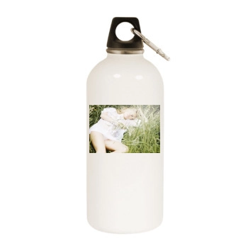 Sienna Miller White Water Bottle With Carabiner