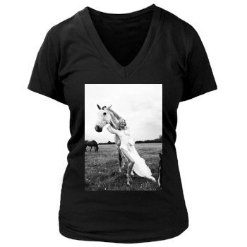 Sienna Miller Women's Deep V-Neck TShirt