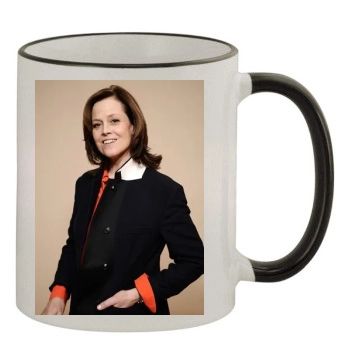 Sigourney Weaver 11oz Colored Rim & Handle Mug