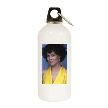 Sigourney Weaver White Water Bottle With Carabiner