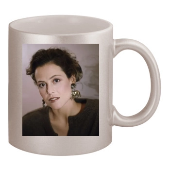 Sigourney Weaver 11oz Metallic Silver Mug