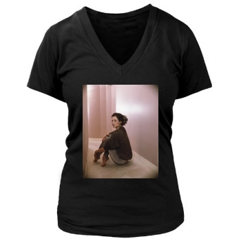 Sigourney Weaver Women's Deep V-Neck TShirt