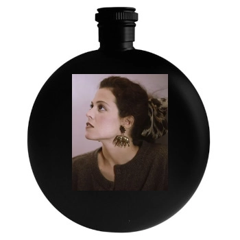 Sigourney Weaver Round Flask