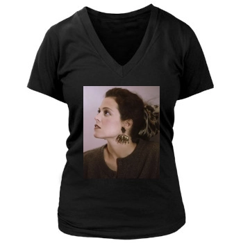 Sigourney Weaver Women's Deep V-Neck TShirt