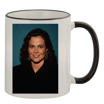 Sigourney Weaver 11oz Colored Rim & Handle Mug