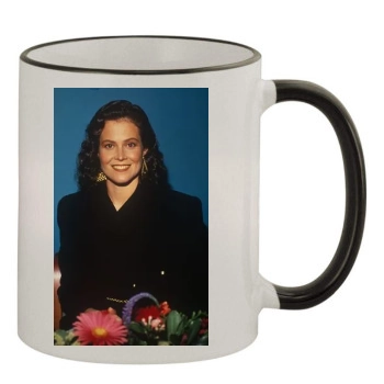 Sigourney Weaver 11oz Colored Rim & Handle Mug