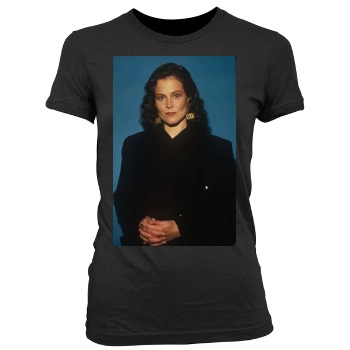 Sigourney Weaver Women's Junior Cut Crewneck T-Shirt