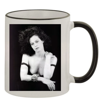 Sigourney Weaver 11oz Colored Rim & Handle Mug