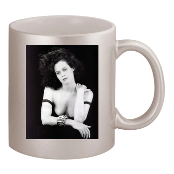 Sigourney Weaver 11oz Metallic Silver Mug