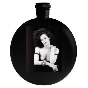 Sigourney Weaver Round Flask