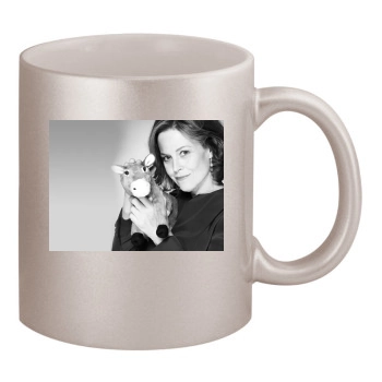 Sigourney Weaver 11oz Metallic Silver Mug