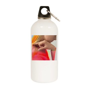 Sigrid Agren White Water Bottle With Carabiner