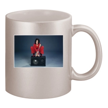 Alizee 11oz Metallic Silver Mug