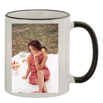 Alizee 11oz Colored Rim & Handle Mug