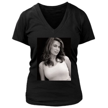 Sonya Walger Women's Deep V-Neck TShirt