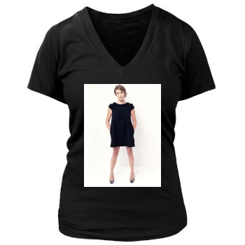 Sonya Walger Women's Deep V-Neck TShirt