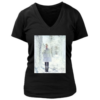 Soo Joo Park Women's Deep V-Neck TShirt