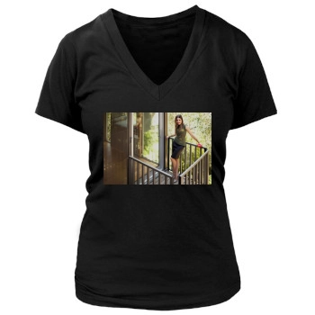 Sophia Bush Women's Deep V-Neck TShirt