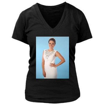 Sophia Bush Women's Deep V-Neck TShirt