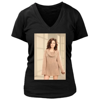 Sophia Bush Women's Deep V-Neck TShirt