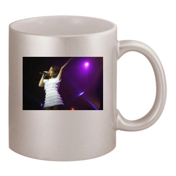 Alizee 11oz Metallic Silver Mug