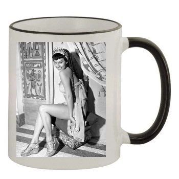 Sophia Loren 11oz Colored Rim & Handle Mug