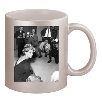 Sophia Loren 11oz Metallic Silver Mug