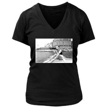 Sophia Loren Women's Deep V-Neck TShirt