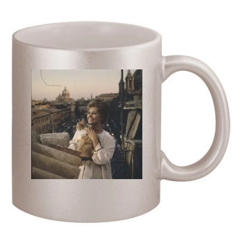 Sophia Loren 11oz Metallic Silver Mug