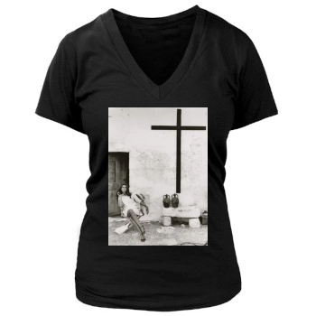 Sophia Loren Women's Deep V-Neck TShirt