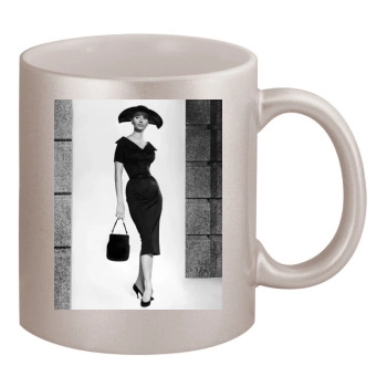 Sophia Loren 11oz Metallic Silver Mug