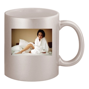 Alizee 11oz Metallic Silver Mug