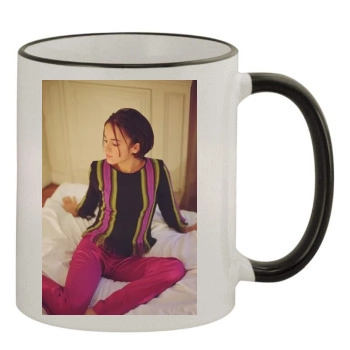 Alizee 11oz Colored Rim & Handle Mug