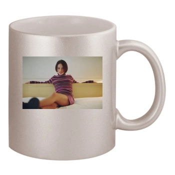 Alizee 11oz Metallic Silver Mug