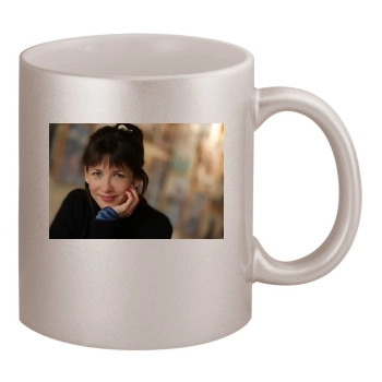 Sophie Marceau 11oz Metallic Silver Mug