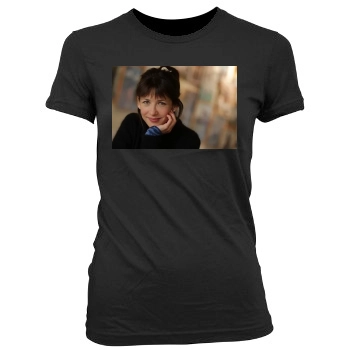 Sophie Marceau Women's Junior Cut Crewneck T-Shirt