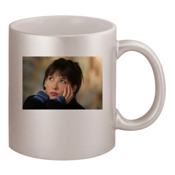 Sophie Marceau 11oz Metallic Silver Mug