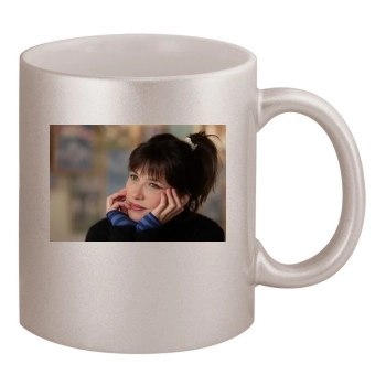 Sophie Marceau 11oz Metallic Silver Mug