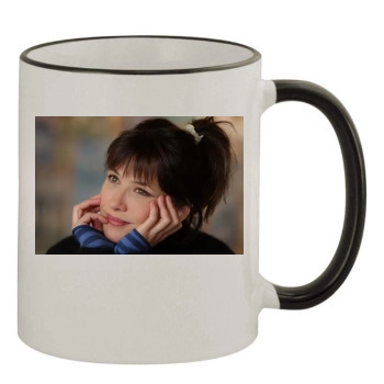 Sophie Marceau 11oz Colored Rim & Handle Mug