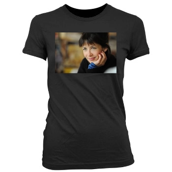 Sophie Marceau Women's Junior Cut Crewneck T-Shirt