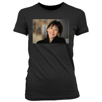 Sophie Marceau Women's Junior Cut Crewneck T-Shirt