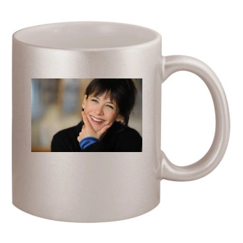 Sophie Marceau 11oz Metallic Silver Mug