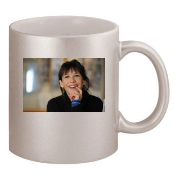 Sophie Marceau 11oz Metallic Silver Mug