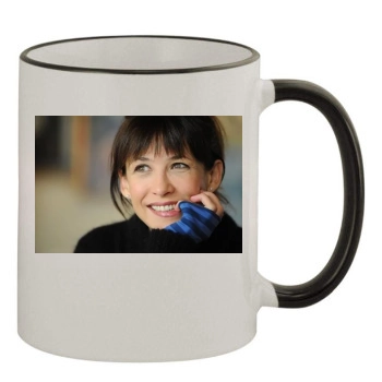 Sophie Marceau 11oz Colored Rim & Handle Mug