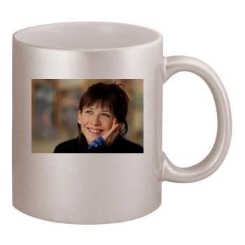 Sophie Marceau 11oz Metallic Silver Mug